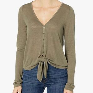NWT Sanctuary Tie Front Lightweight Long Sleeve Top 2X